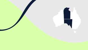 Map of South Australia and NT