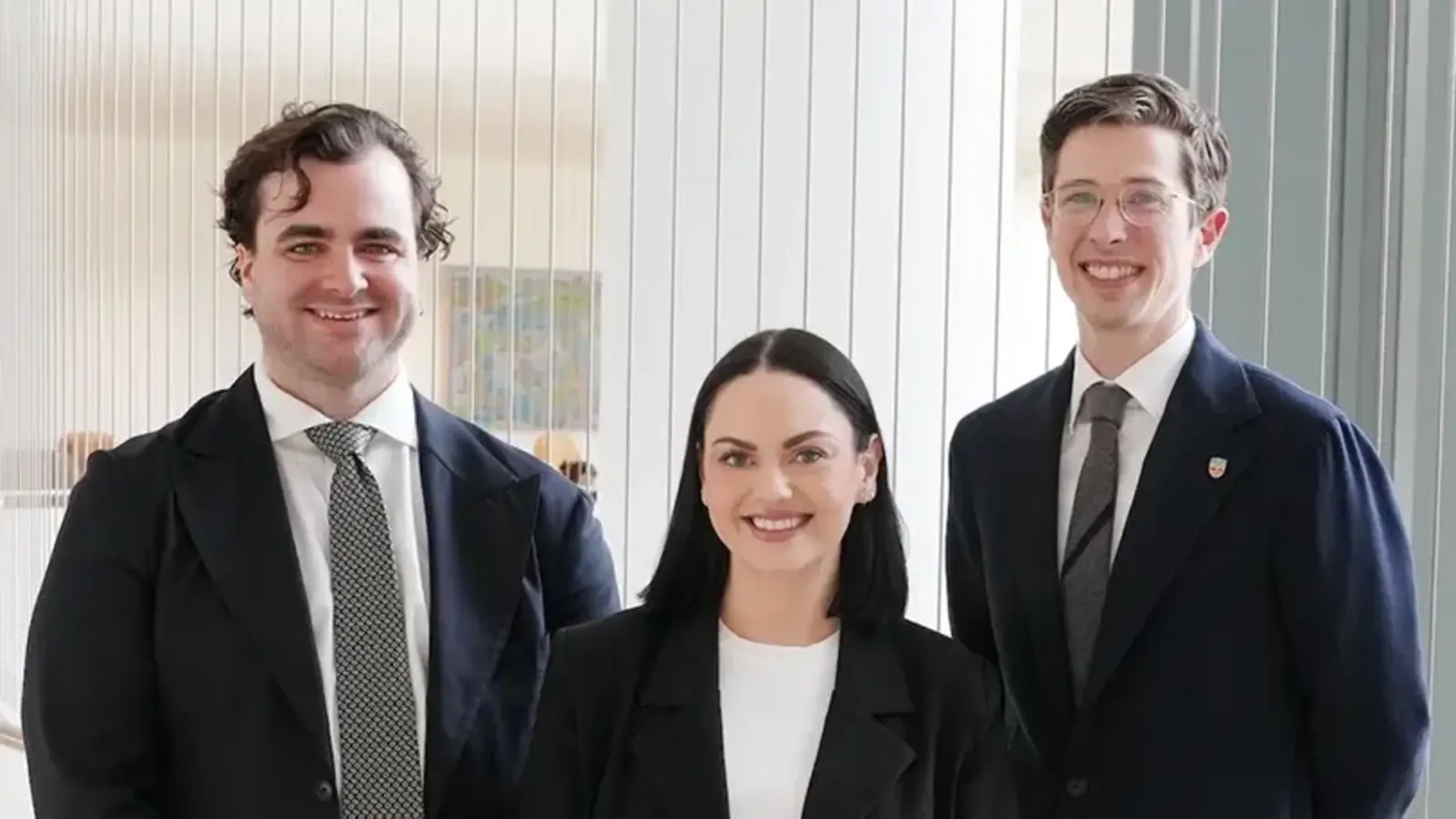 PUMA trial team members Dr Luke Perry (L), Paige Druce (middle) and A/Prof Lachlan Miles