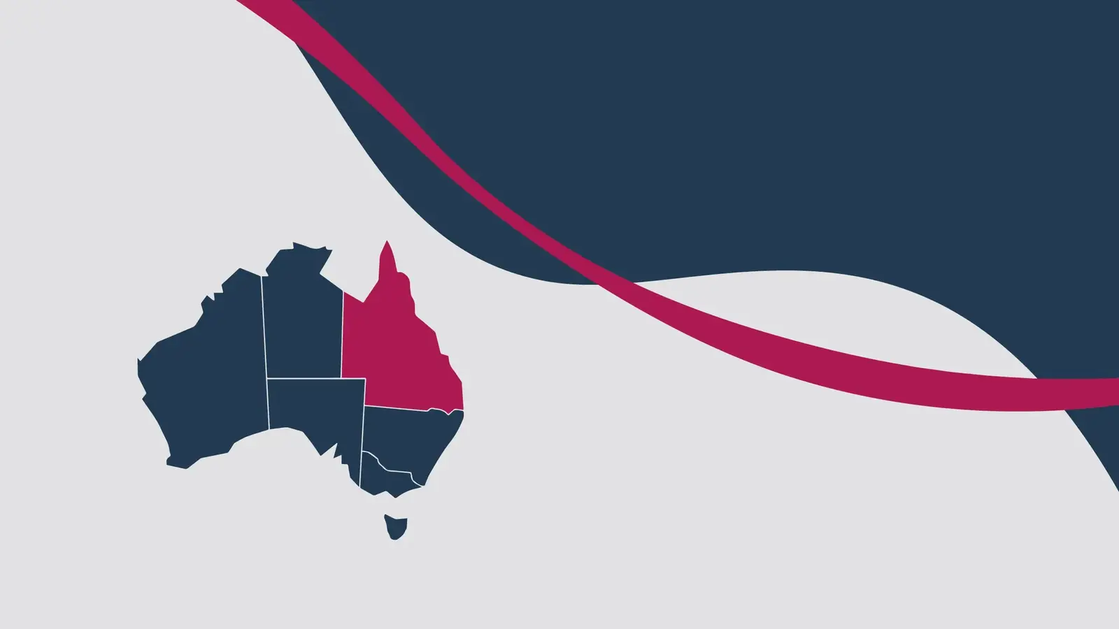 Map highlighting Queensland