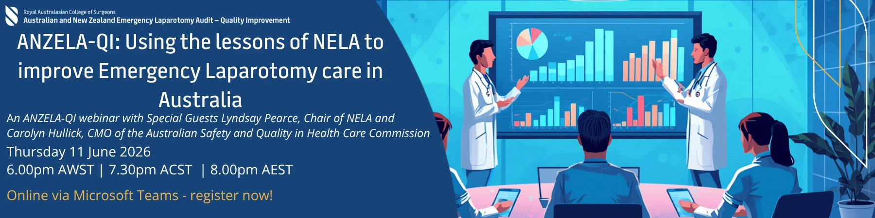 ANZELA QI- using the lessons of NELA to improve emergecny laparotomy in Australia