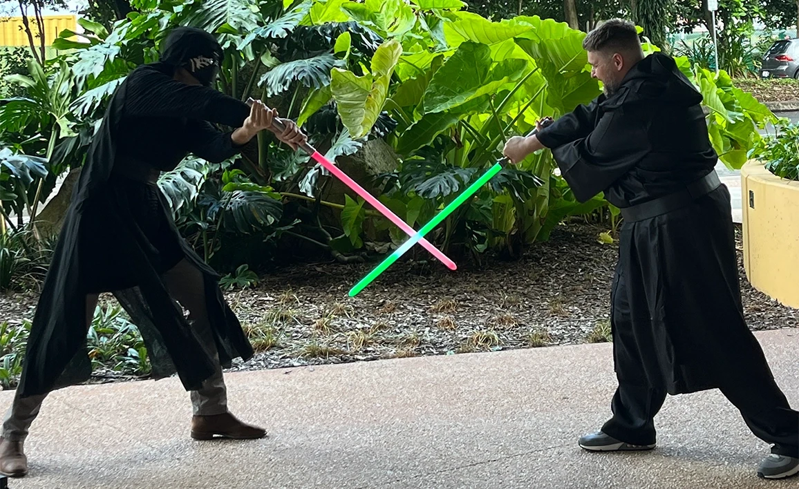 Anaesthetists dressed as Jedi