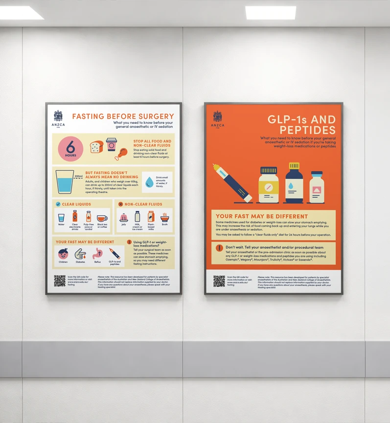 Two posters side by side on a wall