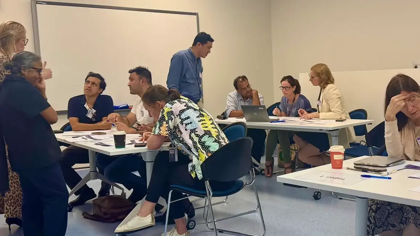 People participating in a workshop