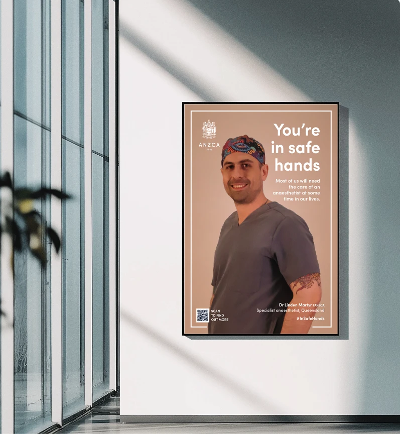 Poster on wall