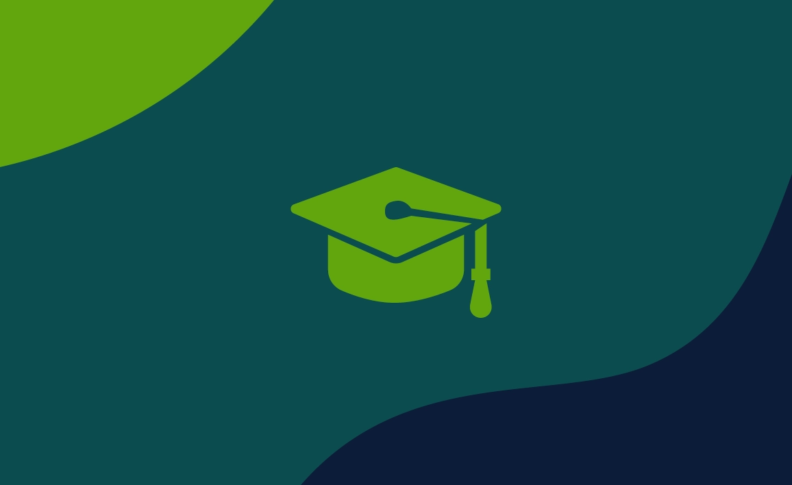 Green microscope with abstract background