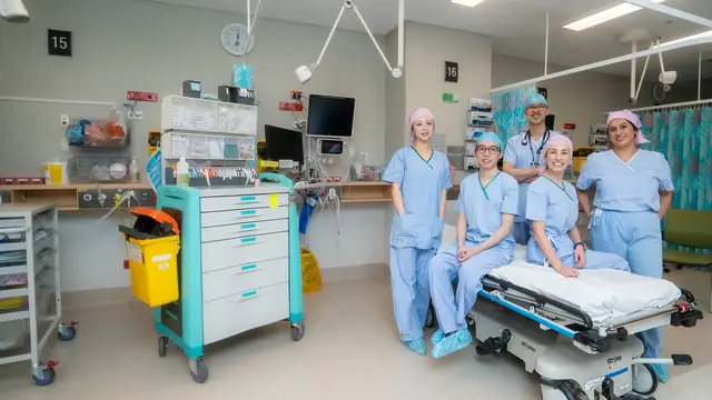 Junior researchers at Gold Coast University Hospital for the CTN satellite meeting