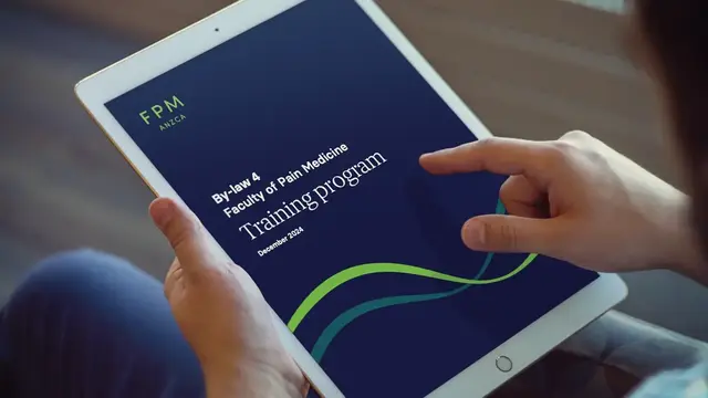 Mockup of the By-Law 4 on an ipad