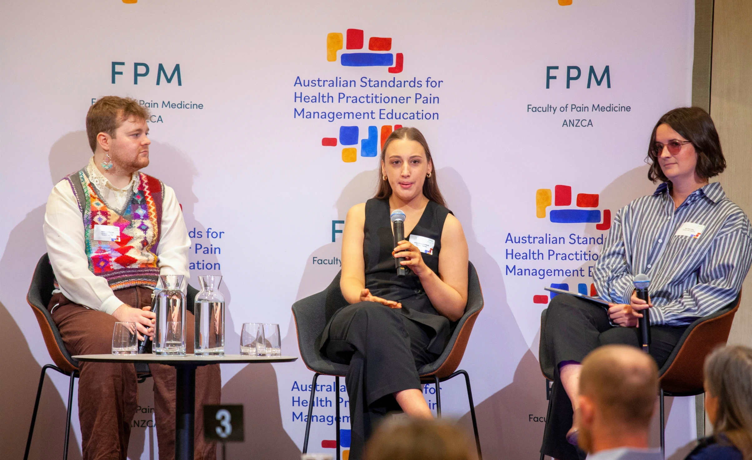 Persons with lived experience panelists at the 2026 FPM National Pain Education Summit