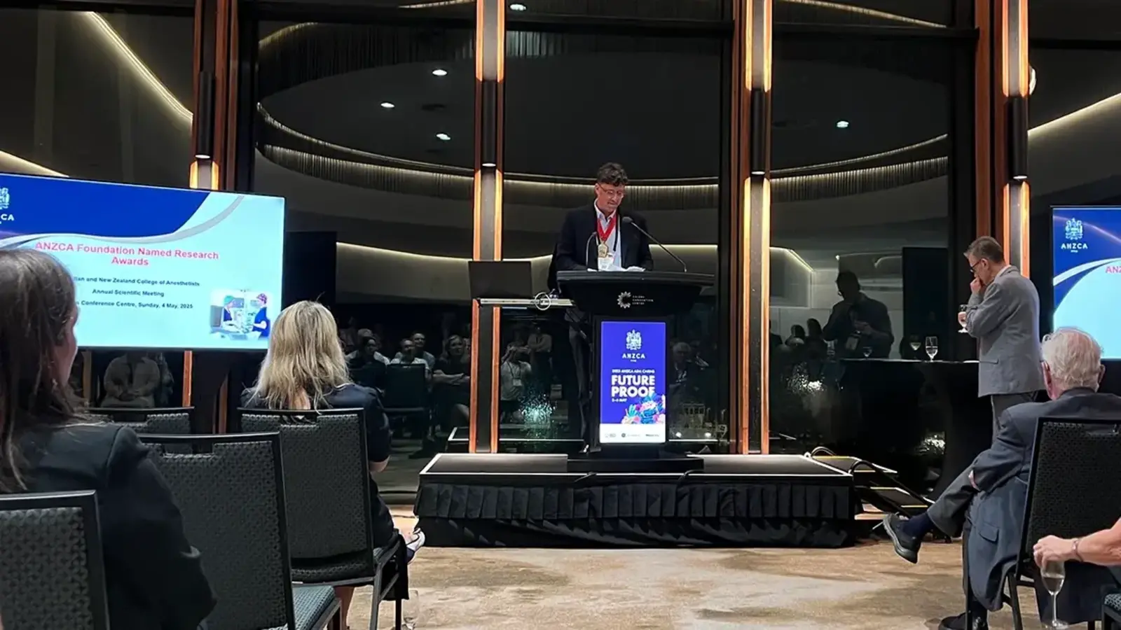 Professor David Story presenting 2025 ANZCA Foundation named research awards