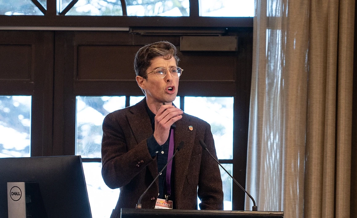 Lachlan miles presenting at the 2025 CTN great debate in Glenelg SA