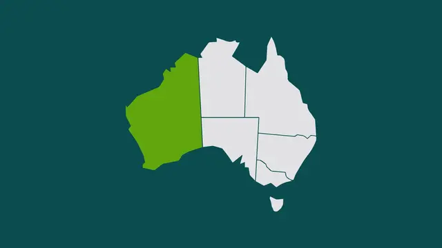 Graphic image of Western Australia