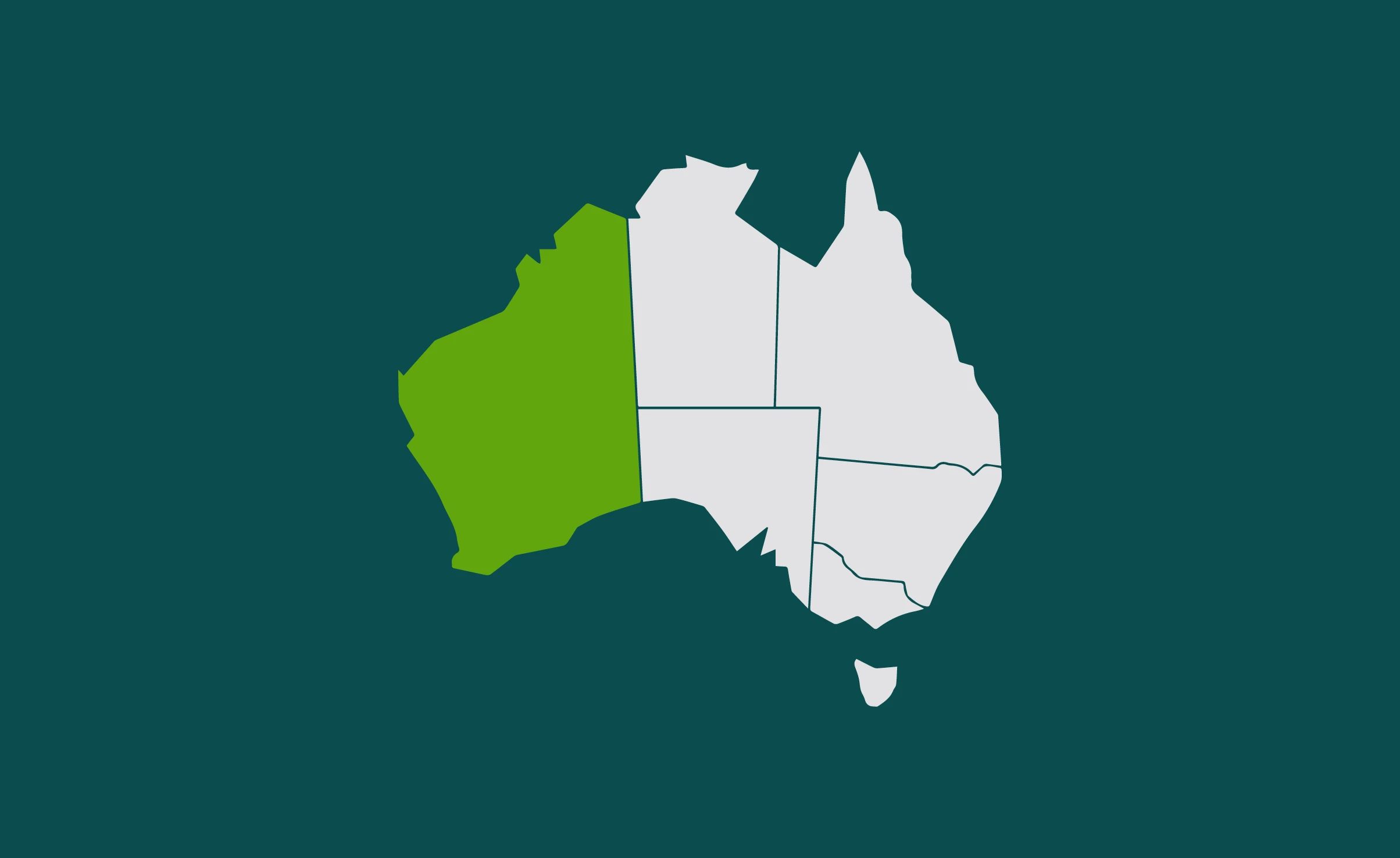 Graphic image of Western Australia