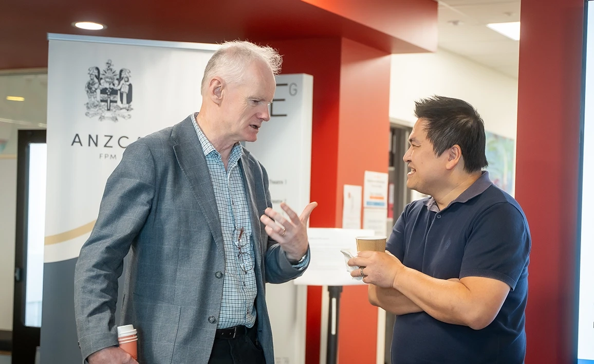 Delegates networking at the CTN and Gold Coast University Hospital multicentre research meeting 