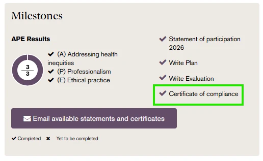 cert compliance cert compliance