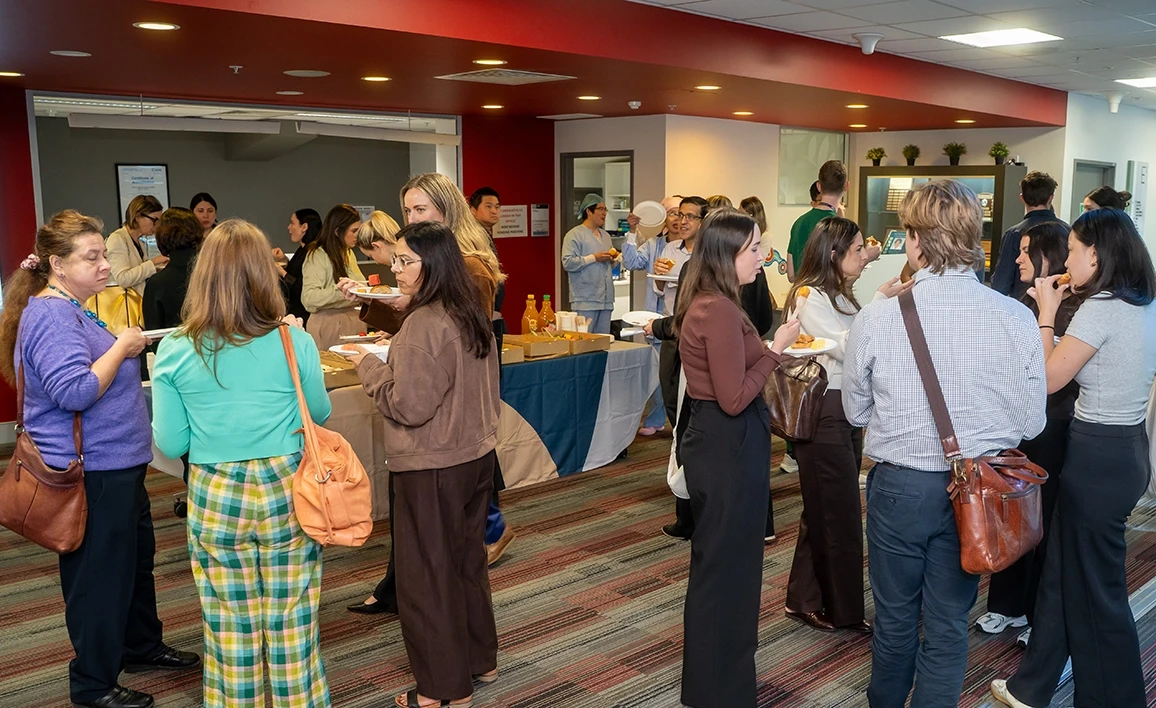 Delegates networking at the CTN and Gold Coast University Hospital multicentre research meeting 