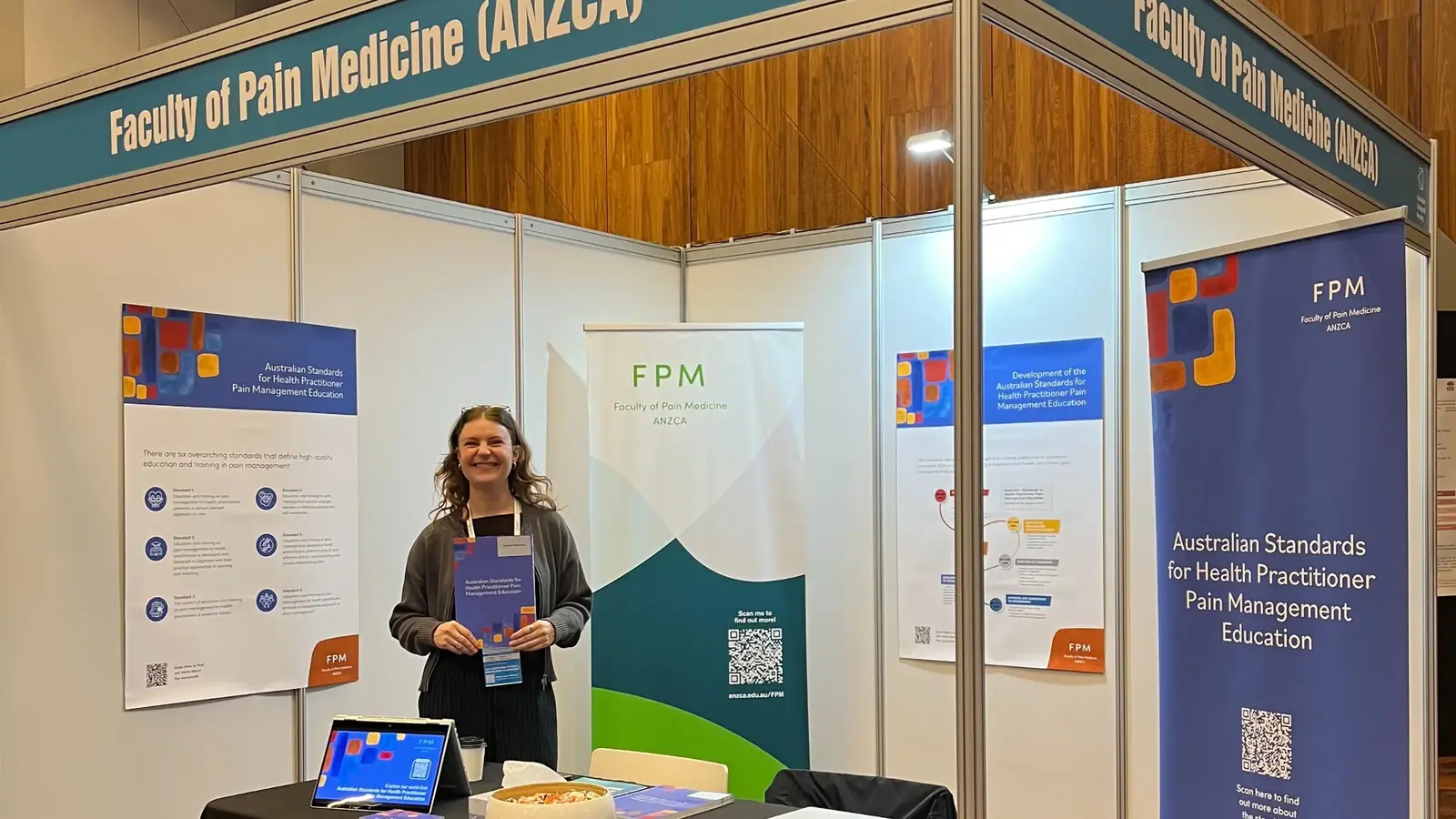 Australian pain education standards booth at the National Nursing forum 2026
