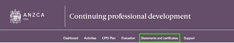 Statements CPD