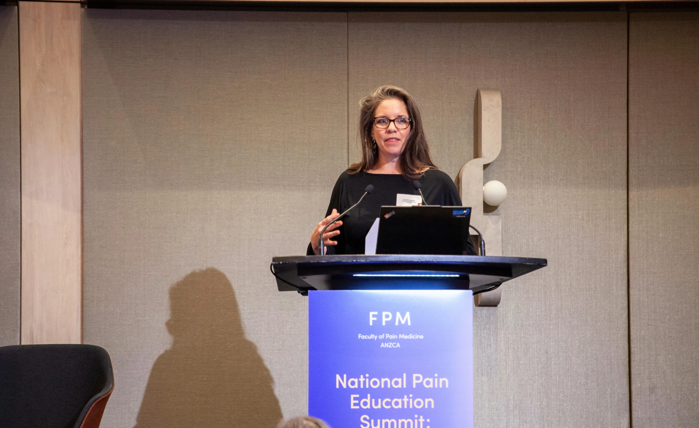 Ellen Webber, physiotherapist presenting at the FPM 2026 National Pain Education Summit