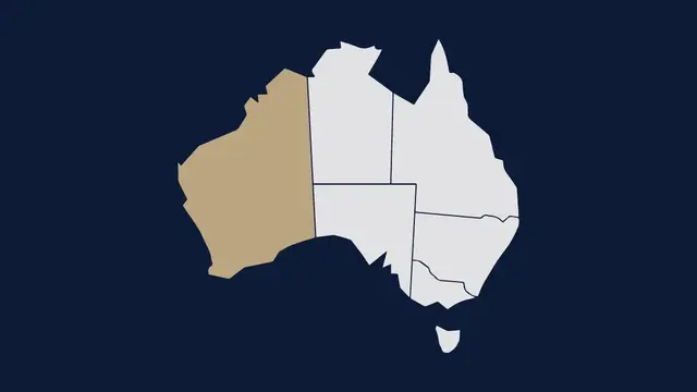 Graphic image of Western Australia