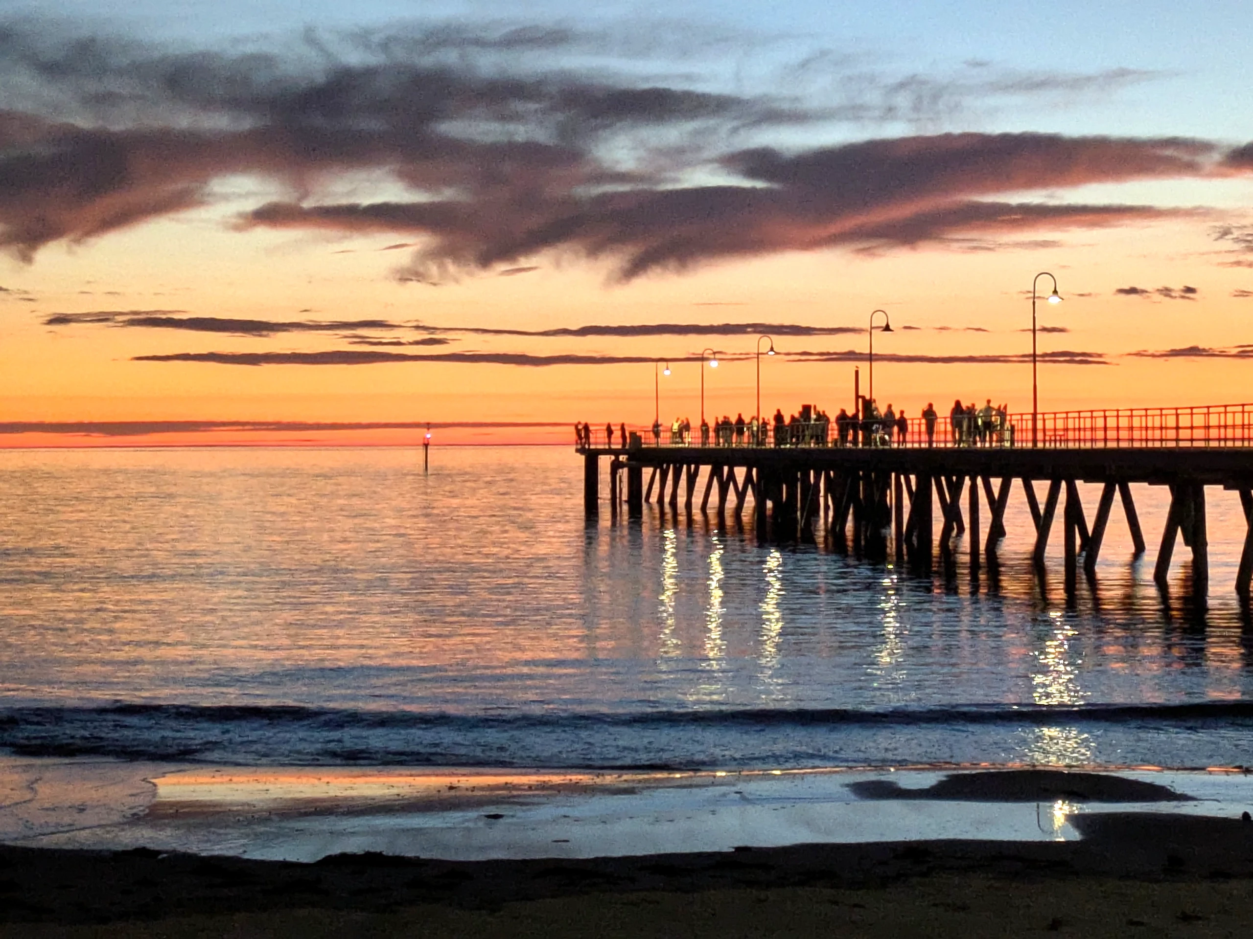 Sunset at Glenelg jetty