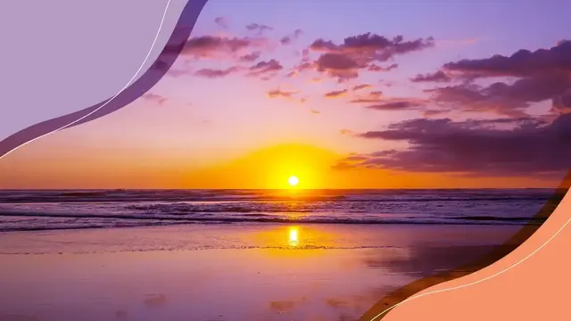 Image of a sunset at beach