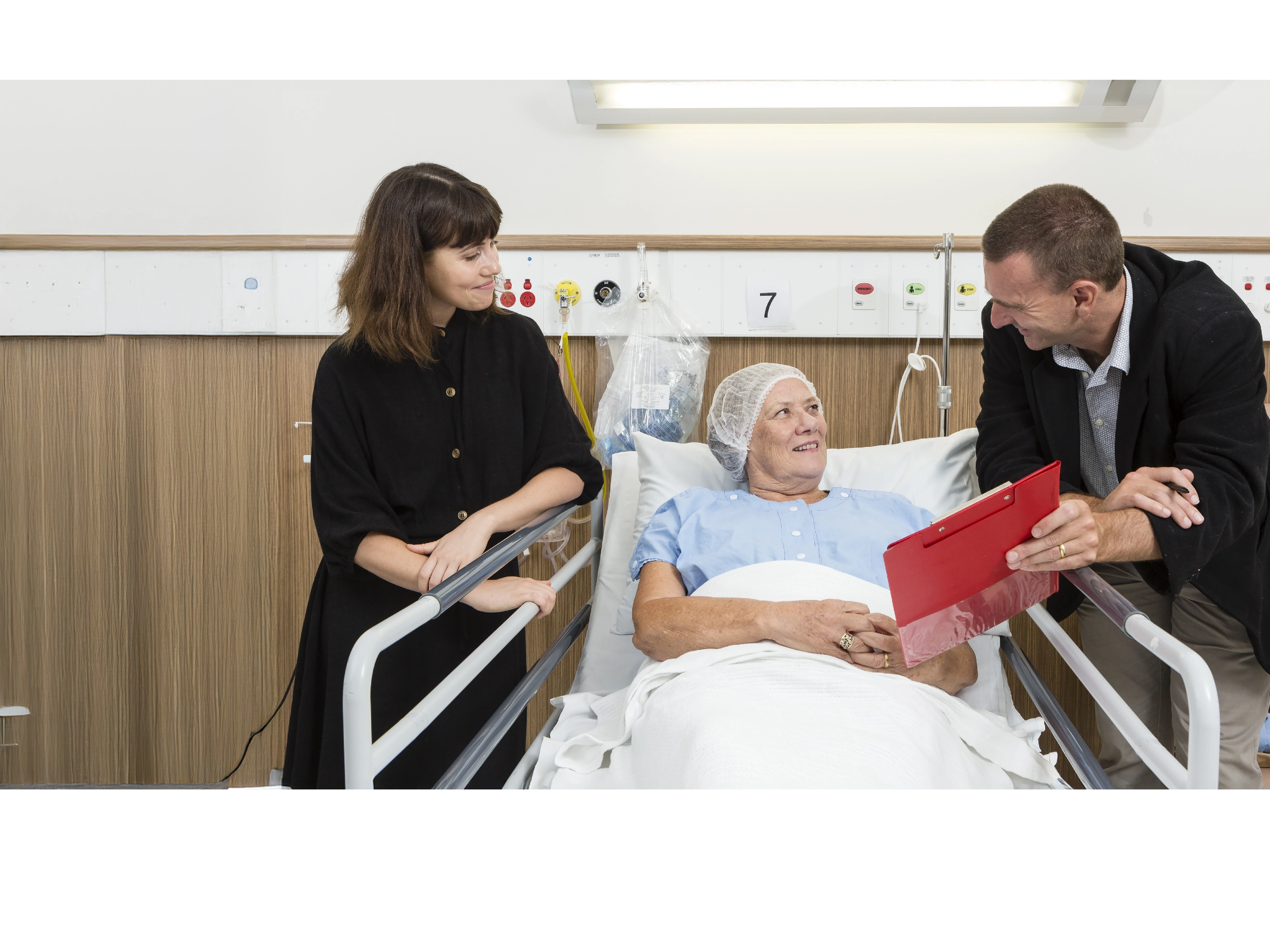 An anaesthetist caring for a patient