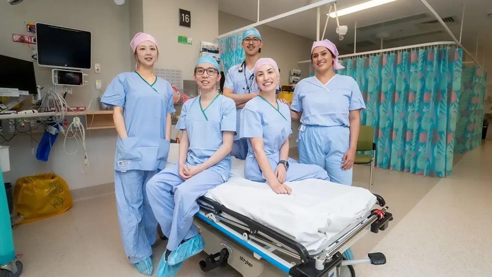 Dr Jimin Kang, Dr Fangce (Jack) Xu, Dr Cyril Tang (back), Dr Emily Squires and Dr Kanika Chaudhri