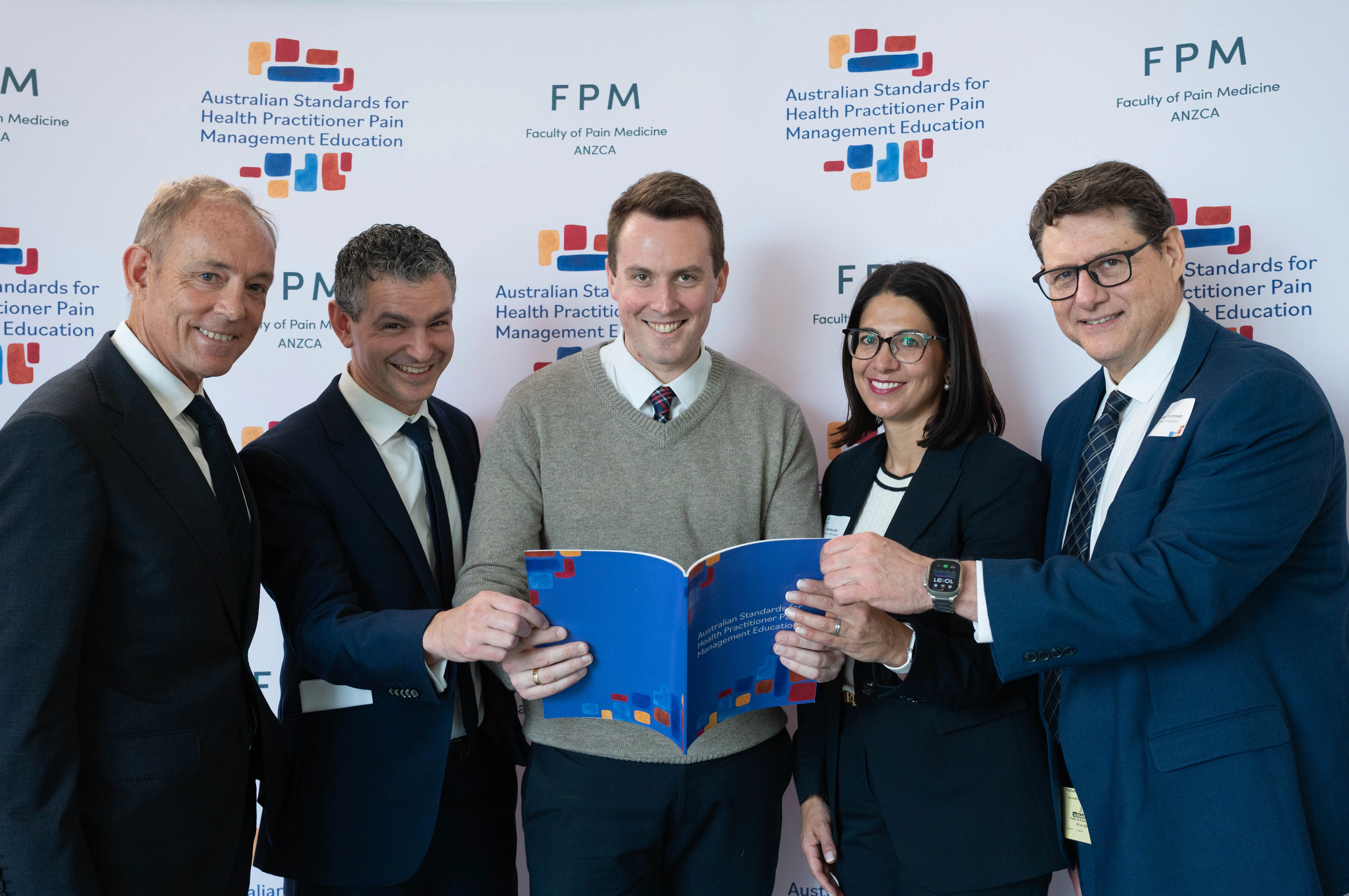 FPM and ANZCA leadership with David Moncrieff MP at the national launch event