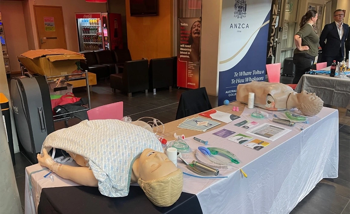 simulation dummies on a table